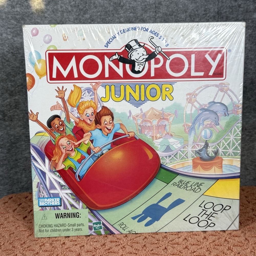1999‎ Parker Brothers Monopoly Junior Board Game 1999 Vintage